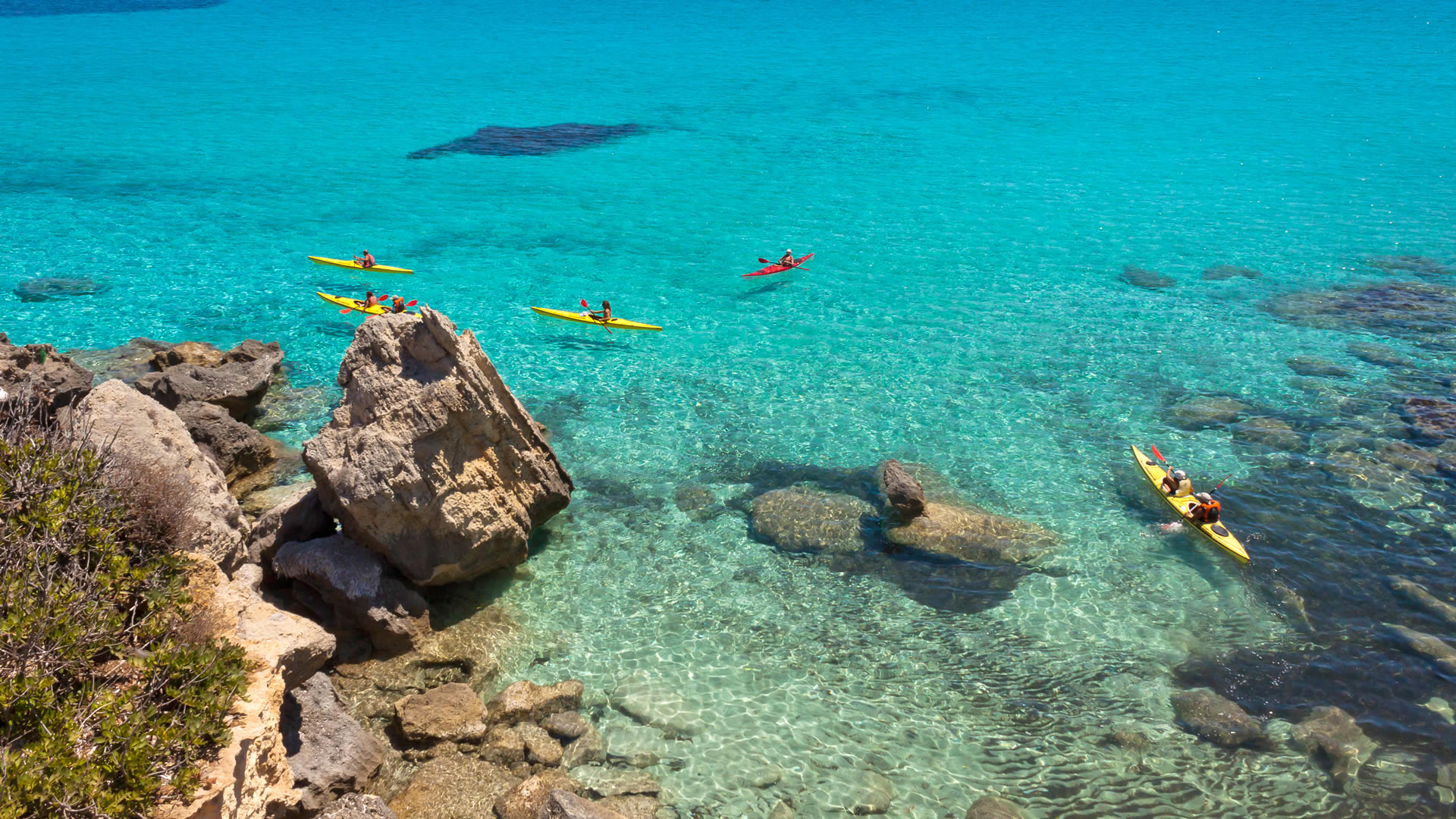 kayak all'isola di Pianosa